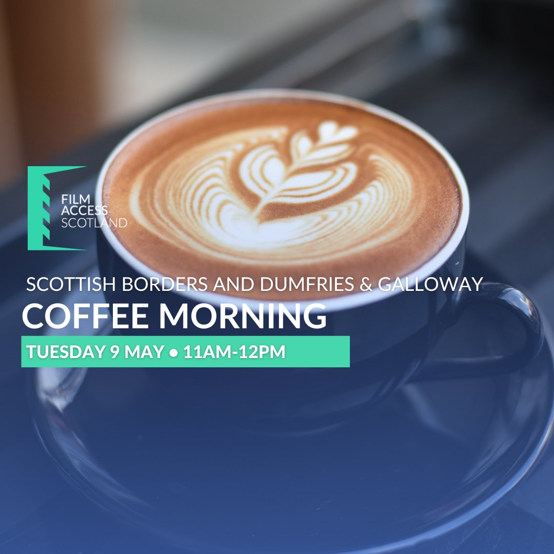 Join our 2nd online Film Access Coffee Morning at 11am on 9 May 2023! ☕ You can read more about the event on our website.
