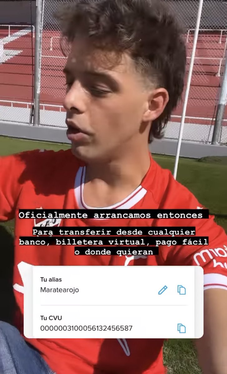 OFICIAL: Comenzó la colecta

Alias: Maratearojo

CVU: 0000003100056132456587

#Independiente