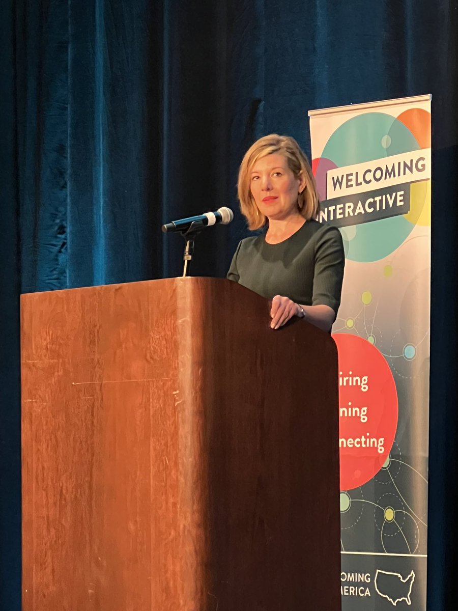 Thank you <a href="/RachelPeric/">Rachel Peric</a> for grounding us this morning at #Interactive2023. We can continue to learn from the past to inform our future and continue to fight the good fight! ✊🏾 <a href="/WelcomingUSA/">Welcoming America</a>
