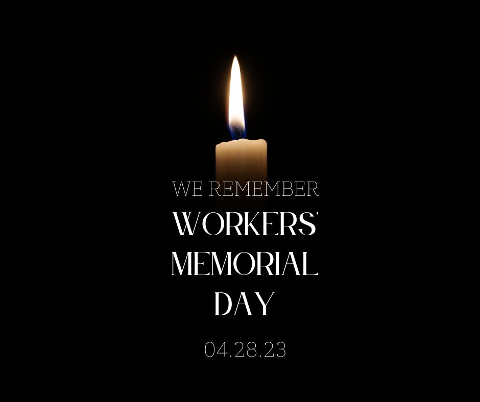 Remembering every brother and sister, mother and father, son and daughter lost on the job. #workersmemorialday osha.gov/workers-memori…