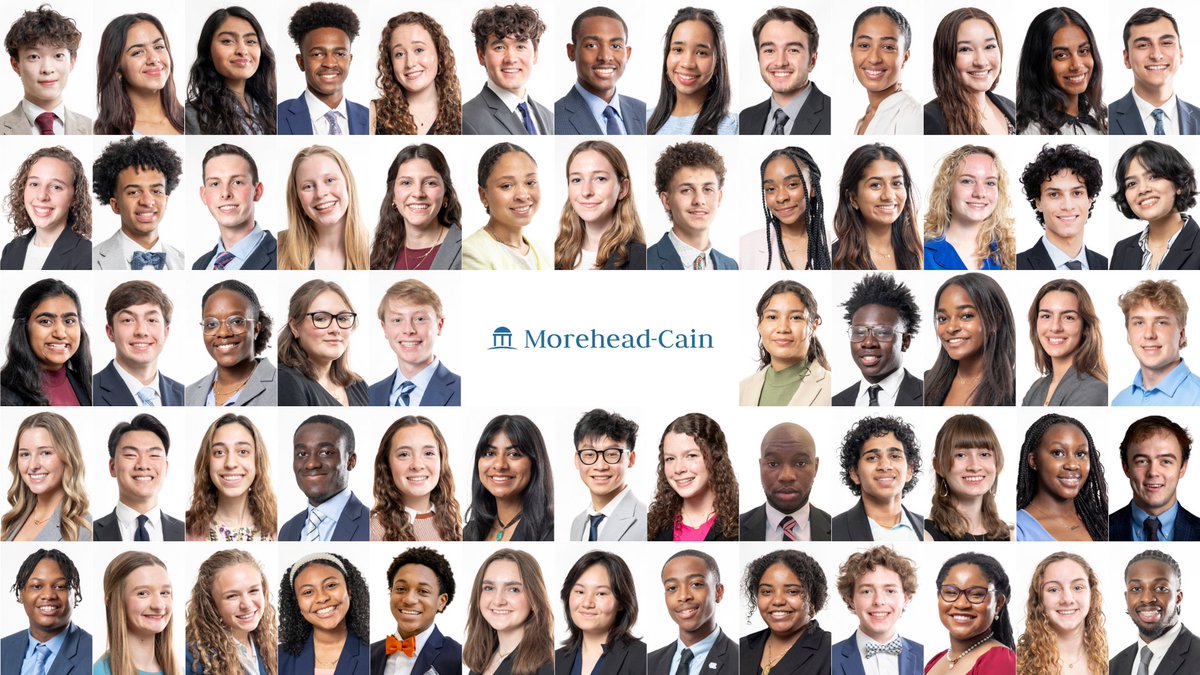 MoreheadCain's tweet photo. Morehead-Cain is pleased to announce the class of 2027! The sixty-two scholars come from twenty-four North Carolina counties, seventeen U.S. states and territories, and eight countries. Read more about the incoming cohort: https://t.co/9fbCie5X6r https://t.co/vZG9a4e9gg