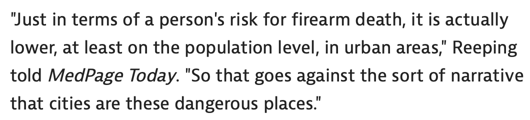 AliRaja_MD's tweet photo. Small Towns Edge Out Big Cities in #FirearmDeath Rates, Study Shows
— Variance mostly due to increase in #GunSuicides in rural counties
Paul Reeping, PhD et al. @ColumbiaMSPH
https://t.co/RUeX4uk0kG
@MedpageToday https://t.co/hOCQ0BQwSp