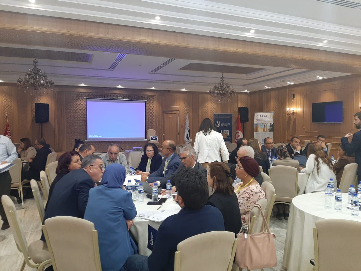 🧐Inspiring exercise of collaboration &amp; brainstorming during <a href="/info_dirasa/">DIRASA</a>  KoM with all partners discussing international #benchmarking on #research and #innovation #governance, aiming to know better the current state of research in #Tunisia🇹🇳.