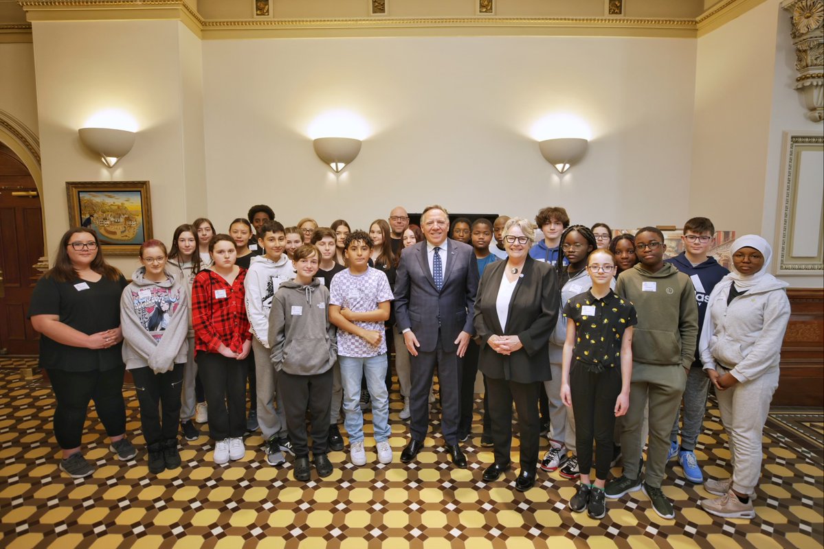 François Legault on Twitter "Belle rencontre avec les jeunes de l