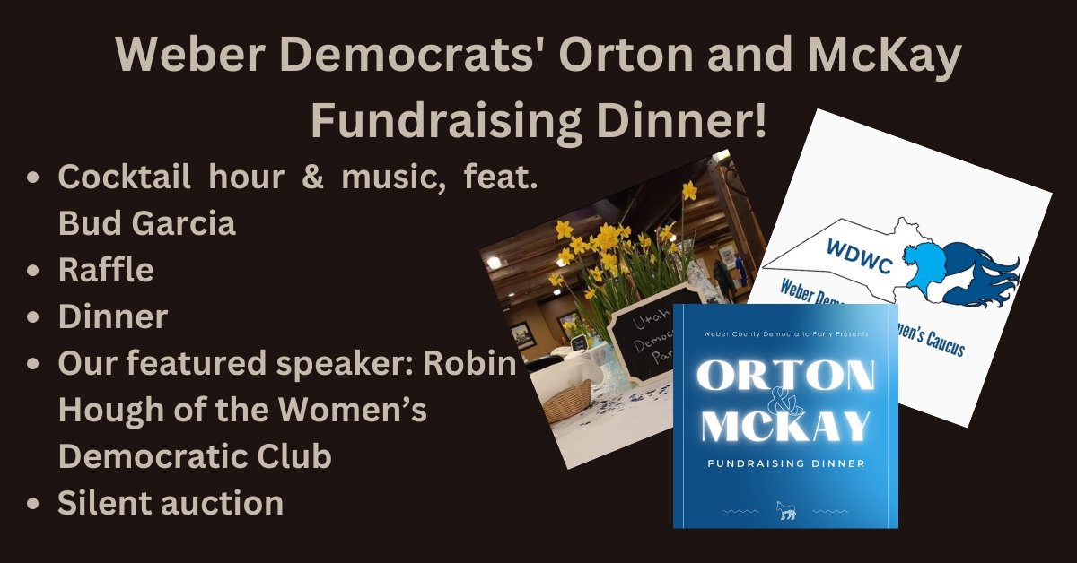 WDWC1973's tweet photo. page for sneak peaks at some of the silent auction items throughout the week!  Buy your ticket today at https://t.co/ZQRaVsNmqV #ortonandmckay #webercountydemocrat #webercountycommunity #webercountyutah #Utah #UtahDemocrats @UtahDemocrats @UtahWomenDems https://t.co/uZUdHwK81t