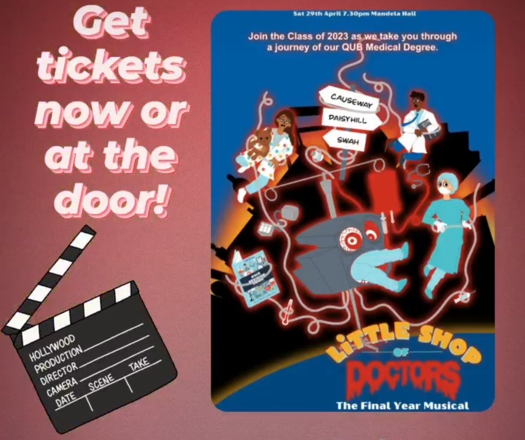 ⌛ Time is running out! ⌛ Tickets available at the door 🚪 or now 💻 at: eventbrite.co.uk/e/little-shop-… @QUBMedEd @QUBInterSim @QUBstaff @qubengagemhls_d @QUBEngagement @QUBelfast