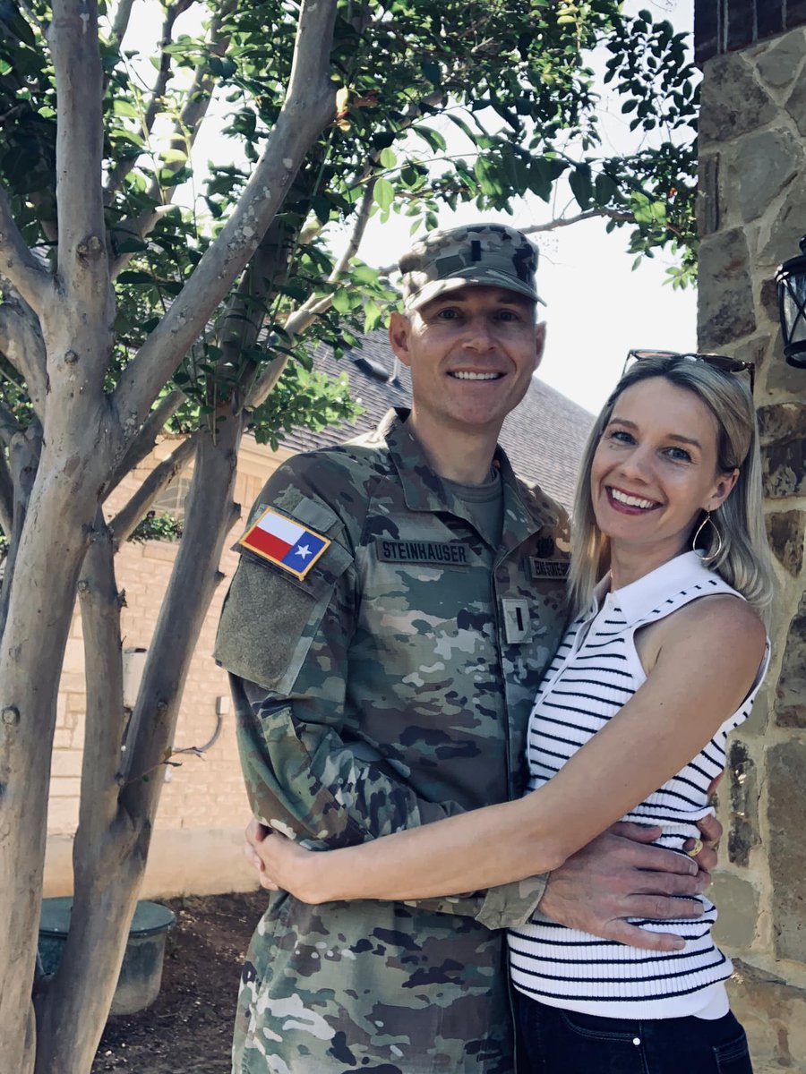RandanMarie's tweet photo. My Texan 😍 @Bstein80 heading off for his annual Texas State Guard Drill weekend. I'm so amazed at his continual efforts to give back and serve others.
#Texas #ServiceAboveSelf #StateGuard #DefendTheGuard https://t.co/Y9DdRlH9wZ