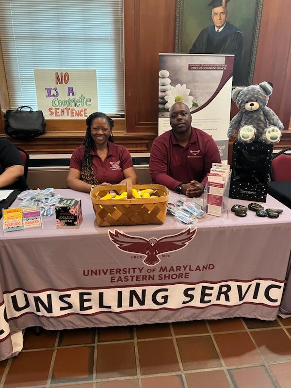 UMESCounseling's tweet photo. Counseling Services and The B.R.A.V.E. project attended Take Back the Night at Salisbury University. "Together We Stand United".  April is Sexual Assualt Awareness Month. @umesbrave , @UMESequity , #umes https://t.co/ohjiETLrT9