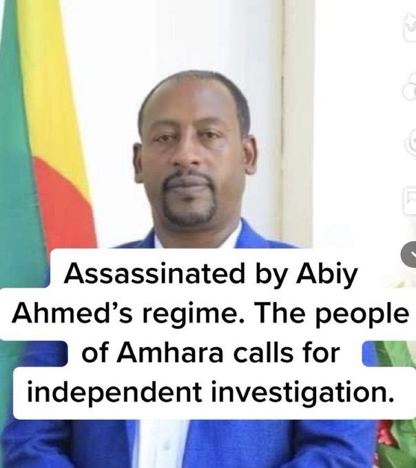 For a second time since he took the premiership, <a href="/AbiyAhmedAli/">Abiy Ahmed Ali 🇪🇹</a> has been engaged in killing of Amhara higher officials. Any military action against our people after this a facade killing is the responsibility of the regime. We Amharas have a natural right to defend ourselves!