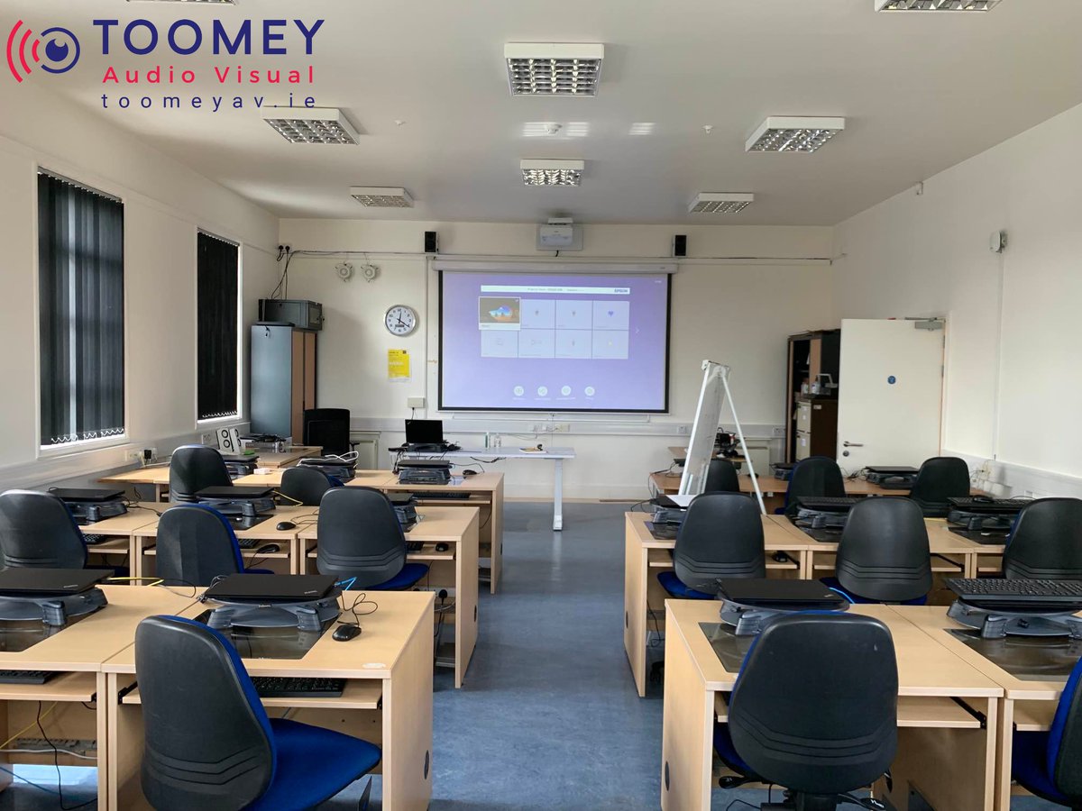 toomeyav's tweet image. A great installation completed Clevertouch Technologies 86&quot; Interactive panels installed in a number of rooms. DSA Digital Signage Solutions supplied &amp;amp; an Epson UK Ltd EB 735W Ultra Short Throw Projector filling a 2.7Mtr wide projection screen! #toomeyav #avinstallation #edtech
