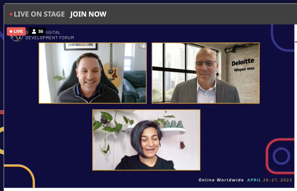 bixal's tweet image. Loved talking about the digital future and #emergingtech at #GDDF2023. Let&apos;s continue the conversation over drinks today! We&apos;re hosting happy hour, 5pm @PennSocialDC.

Thanks @TechChange @USAID @Deloitte @Chemonics @IBM @TechChange @DAIGlobal @Google @RTI_INTL_DEV