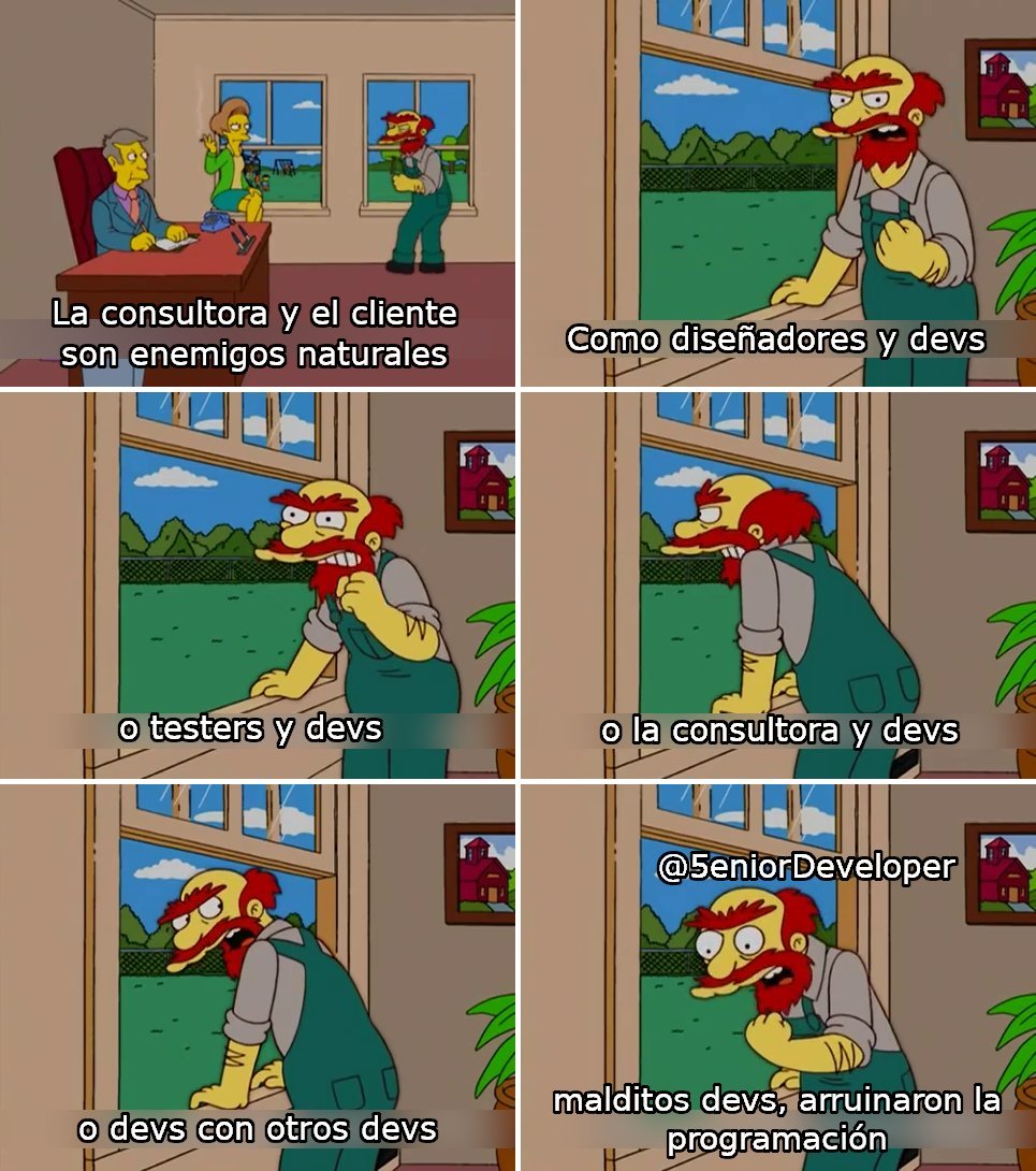 5eniorDeveloper's tweet photo. ¿Siguen enojados todos los QA? https://t.co/6CeNrvuXhD