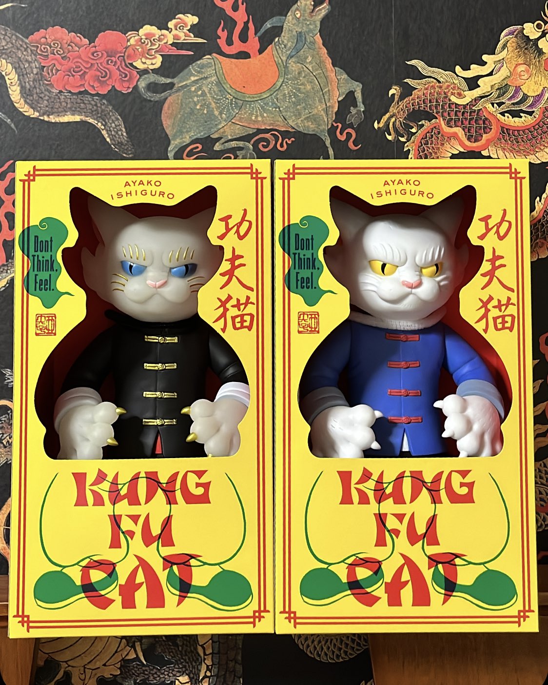 カンフー猫(蓄光) 石黒亜矢子展 功夫猫 KUNG FU CAT