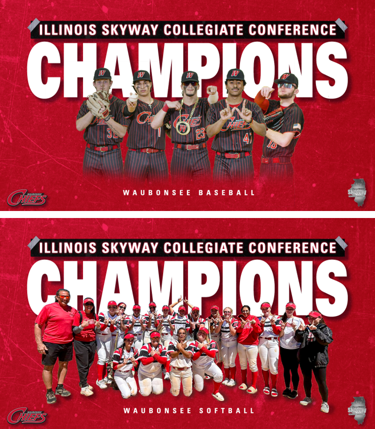 Waubonsee Chiefs (@waubonseechiefs) on Twitter photo 🔥🔥Congrats to BOTH our ⚾️Baseball &🥎Softball teams on winning the 🥇Skyway Conference Championship‼️ <a href="/WCCBaseball/">Waubonsee Chiefs Baseball</a> <a href="/WCCchiefsSB/">Waubonsee Chiefs Softball</a> #GoChiefs 🔥🔥Congrats to BOTH our ⚾️Baseball &🥎Softball teams on winning the 🥇Skyway Conference Championship‼️ <a href="/WCCBaseball/">Waubonsee Chiefs Baseball</a> <a href="/WCCchiefsSB/">Waubonsee Chiefs Softball</a> #GoChiefs