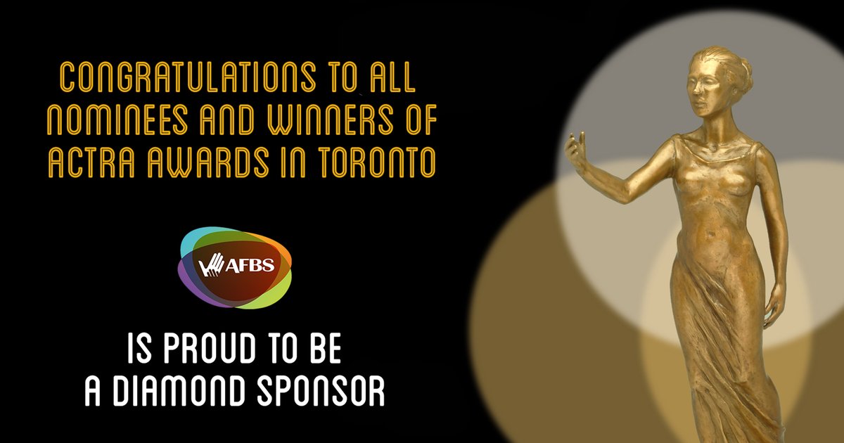 AFBS was proud to be a diamond sponsor for @ACTRAToronto 21st screen awards on Apr. 26. Being able to congratulate all the nominees and winners in person was a double cause for celebration 🥳! 👏👏👏👏
#Actra #ACTRAAwards #awardwinning #awards #celebration