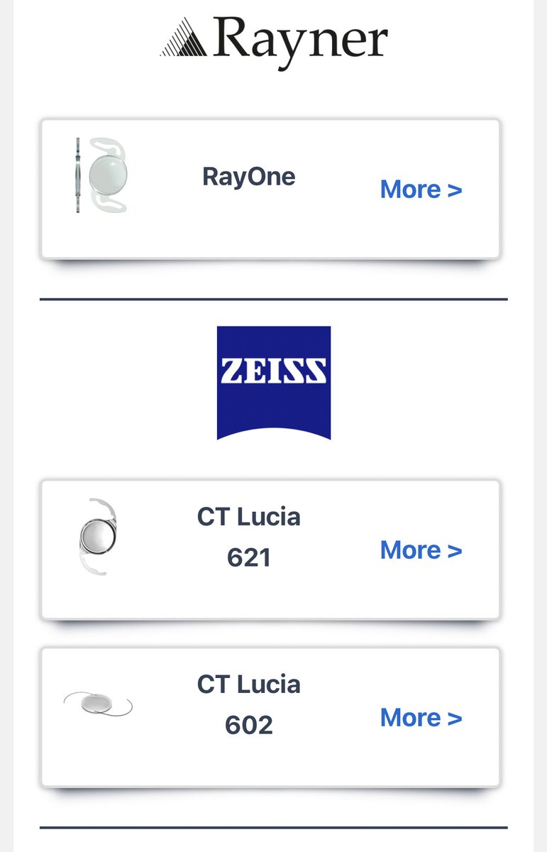 IOLReference's tweet image. Very minor update but you can now click or touch any section of the boxes to view lenses for easier accessibility on web and mobile. 
#Ophthalmology #ophthotwitter