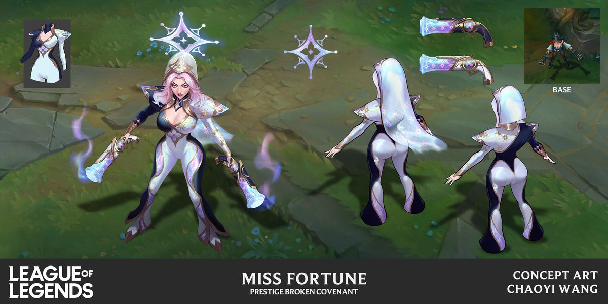 Spideraxe on Twitter: "Prestige Broken Covenant Miss Fortune Concept