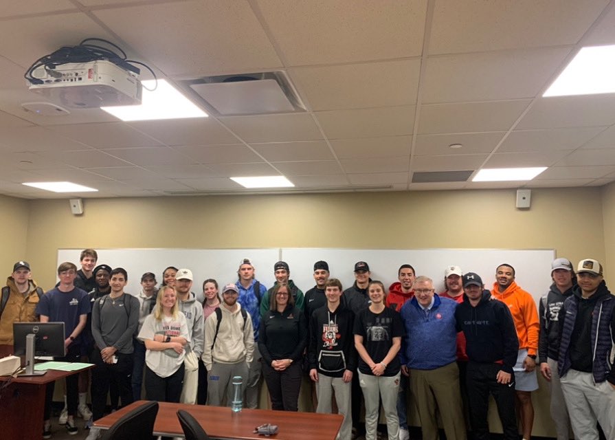 Ryan D. Butt (@lewisucobdean) on Twitter photo Earlier this month the Sport Program Administration class hosted <a href="/BSNSPORTS/">BSN SPORTS</a> Sales Pro Melissa Zebig. She gave students an overview on sports apparel and equipment sales, as well as insights in partnerships BSN Sports has with high-schools, colleges and clubs. #LewisUCoB Earlier this month the Sport Program Administration class hosted <a href="/BSNSPORTS/">BSN SPORTS</a> Sales Pro Melissa Zebig. She gave students an overview on sports apparel and equipment sales, as well as insights in partnerships BSN Sports has with high-schools, colleges and clubs. #LewisUCoB