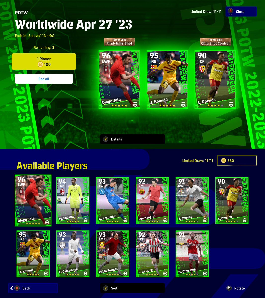 eFootballHub23's tweet photo. Today's POTW : Worldwide Apr 27 '23 in #eFootball2023 ! https://t.co/9YIMFLtT2J