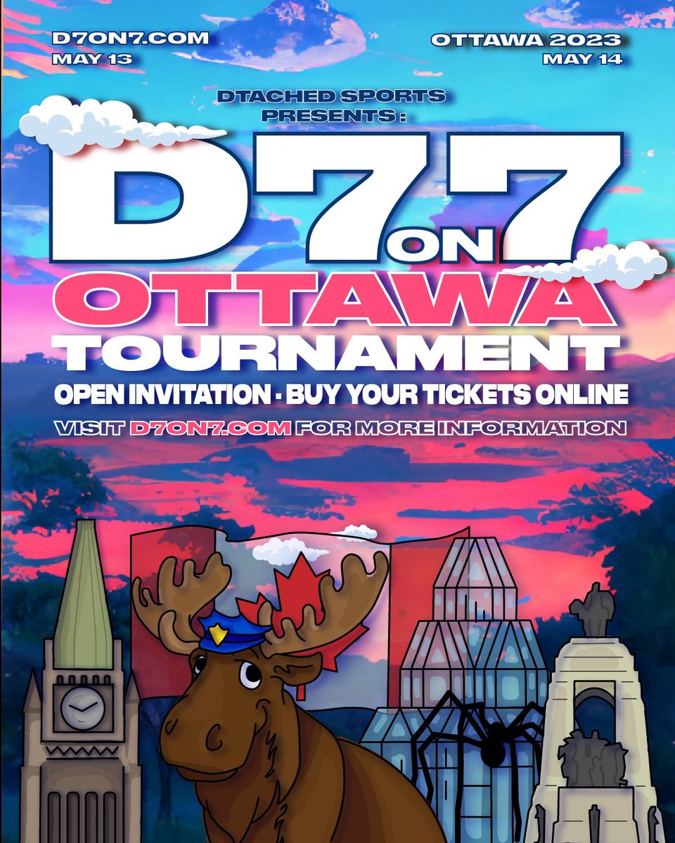 21 teams have already registered for the D7on7Ottawa Tournament! 🥷 With the May 1st deadline fast approaching, don’t miss your chance to be part of the action with Dtached Sports. 

Register your team now! 🏙️ #D7on7Ottawa #DtachedSports