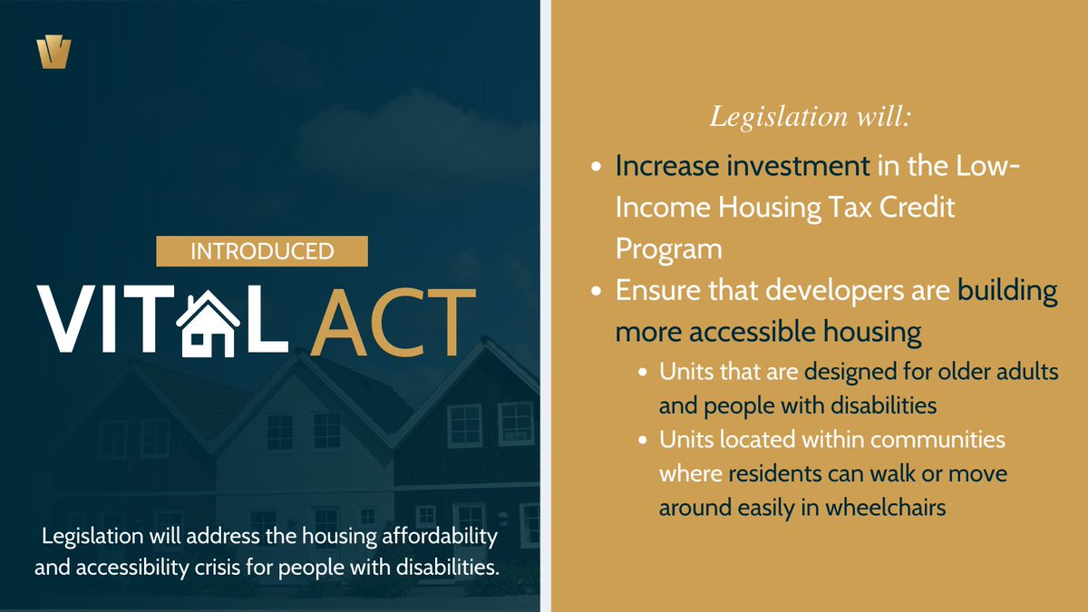 SenBobCasey's tweet photo. Too many older adults &amp; people with disabilities can't find safe and accessible housing. That’s why I'm introducing the VITAL Act to ensure we ramp up accessible housing development to meet the need of these communities. 🏘️ https://t.co/BO7XZNVkT5