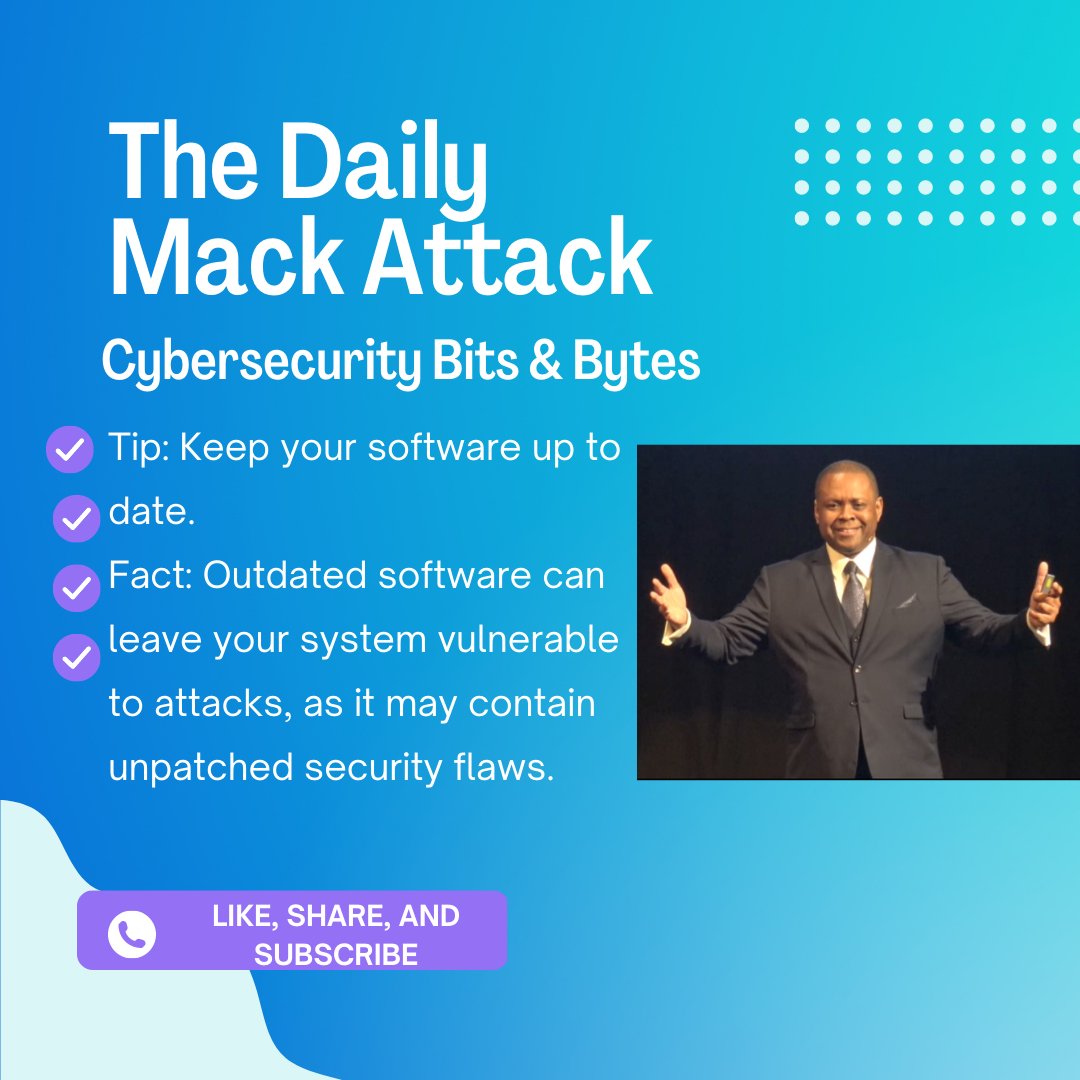 MackJacksonjr's tweet image. 💻 Software Update Alert! 💻 
Set a reminder to check for updates or enable automatic updates on your devices to stay protected against the latest threats. ⏰🛡️

#SoftwareUpdateAlert #CybersecurityTip #StayUpdated #DigitalSafety #SecurityFlaws