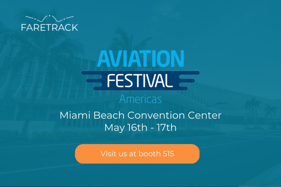 FareTrack's tweet photo. Excitement levels are off the charts for the FareTrack team as we prepare to meet the airline industry in Miami next month for Aviation Festival Americas! Come find us at booth 515.
Are you attending?
#airlines #event #aviationfestivalamericas2023 #FareTrack #traveltech https://t.co/eRGB5mqj8d