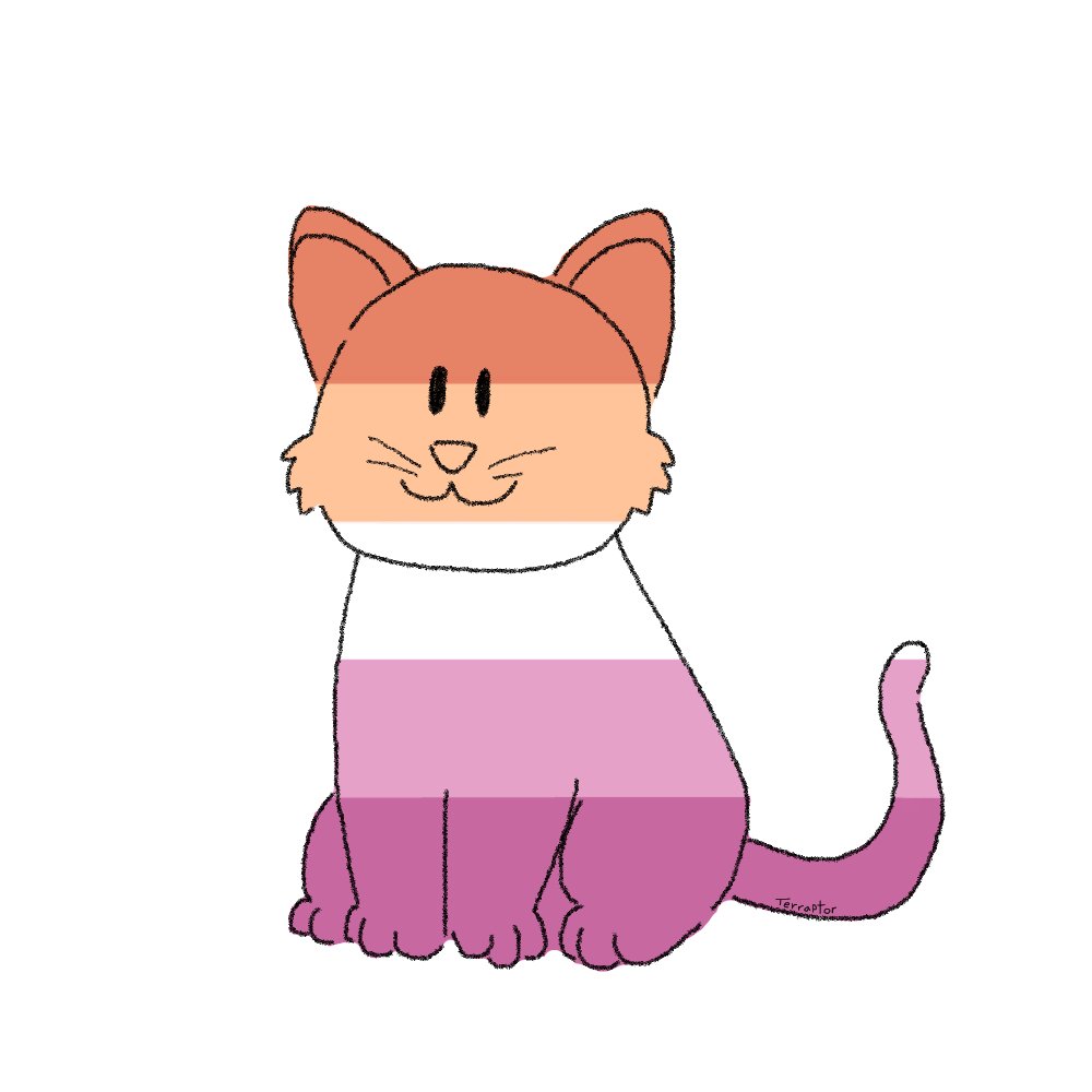 Terraptor 🦖🦕 On Twitter Lesbian Cat 💖💖💖