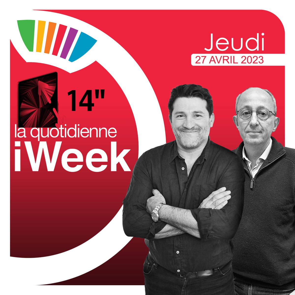 iweeknews's tweet photo. 🎙️ la quotidienne iWeek | 382
1⃣ #iPad14
2⃣ #iPhone15Pro
3⃣ #bruit
4⃣ #contrefaçon
5⃣ #Ghosted
👨✈️ @benjaminvincent @elie06
Abonnez-vous !
🎧 https://t.co/V4loMQKOgR
🎧 https://t.co/qrayyaeReC
+
🙏 https://t.co/zkUdTG0usr
#iweekLQI #podcast #Apple https://t.co/cPcQSBl0Hm