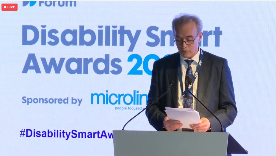 @microlinkpc CEO @nassersiabi  introducing the finalists of the #WorkplaceExperience Awards💫

#DisabilitySmartAwards2023