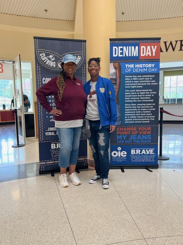 UMESCounseling's tweet photo. Denim Day is a global movement- wearing denim in  support of sexual assault awareness. @UMESequity @umesbrave , #umes https://t.co/YUgT5nG2rj