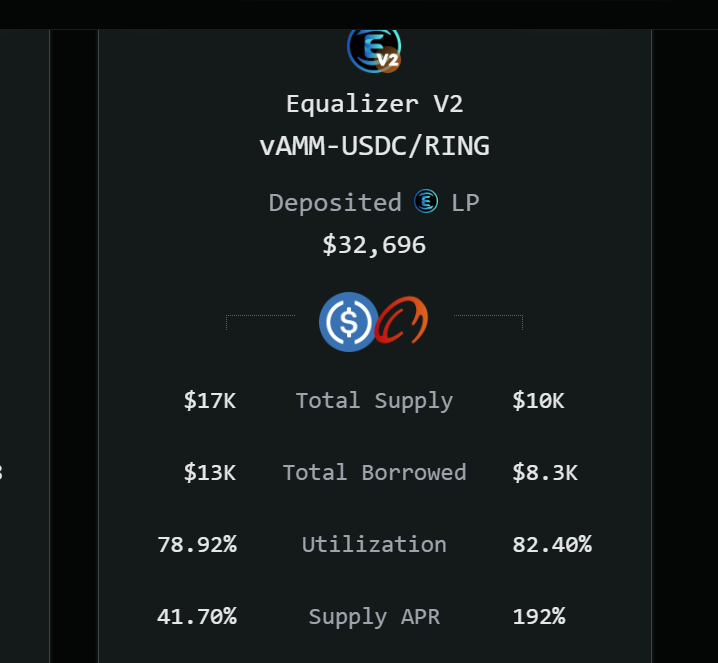 CryptoGrizz_'s tweet photo. This @TarotFinance Vault is PRINTING!!!

40%+ for supplying $USDC?!!!  YES, PLEASE!

192% for supplying $RING?!!!  F@#&amp; YEAH!

$FTM $TAROT $EQUAL $LQDR $AVAX $SNEK $OATH https://t.co/qnH1POxKJn