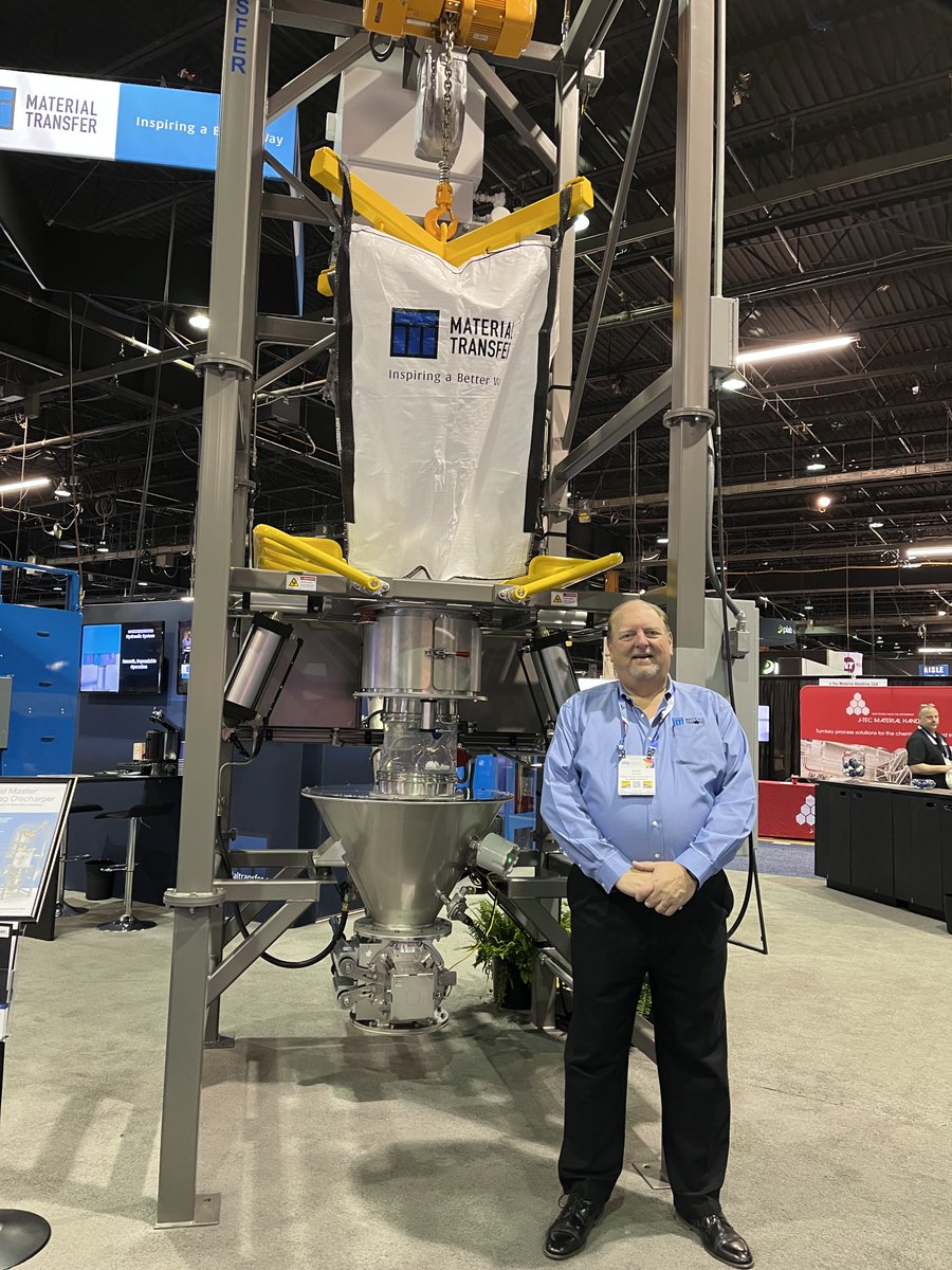 ProcessingMag's tweet image. Great to speak with Scott Nyhof and the Material Transfer team at the Powder Show this week. Be sure to check out Scott’s upcoming article about the importance of dust containment in the May issue of Processing. #powdershow