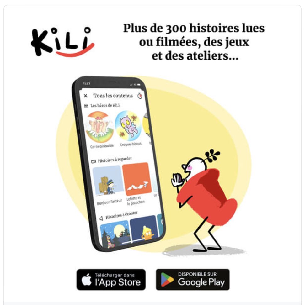 Je viens de découvrir cette application de @ecoledesloisirs qui est vraiment super. Je vais la mettre à dispo en classe de TPS/PS dans le coin lecture en autonomie