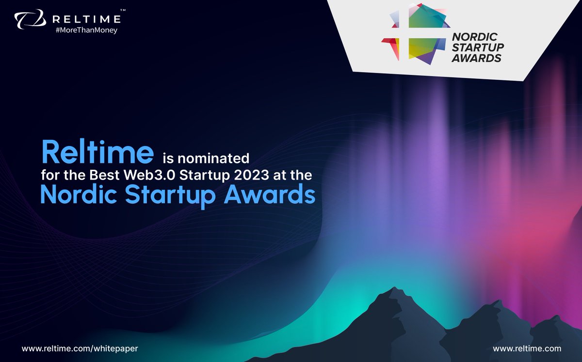reltime_rtc's tweet photo. 🎉Reltime is a finalist in the #NordicStartupAwards for Best Web3 Startup!🏆 Help us bring home the win by voting for us!🌟 Your support means the world!🌍
Vote here: https://t.co/3Q0T3u5NoU
#Reltime #VoteForReltime #ReltimeForTheWin https://t.co/SdHcN3M0ih