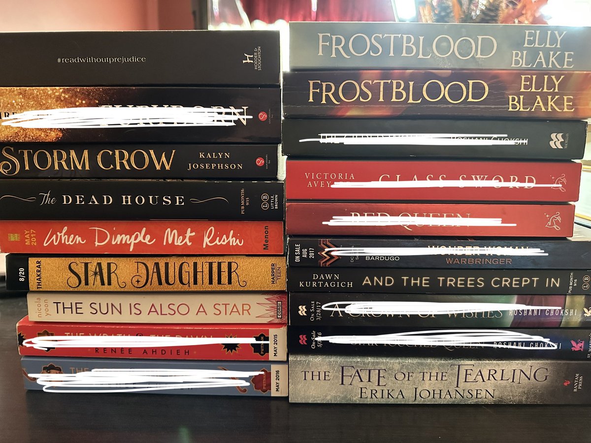 _ohhbooks's tweet photo. @Chocolat_muse These arcs are left #booksfortrade #arcsfortrade https://t.co/PpKOVBmePO