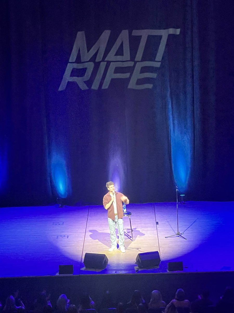 Spoonmachine's tweet photo. @mattrife Had an absolute blast watching you last night in Birmingham, Laughed harder than I’ve laughed for a long time 👏🏻 https://t.co/zsDmCvPahc