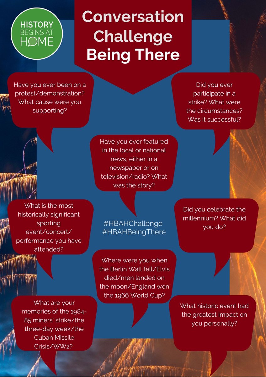BeginsHistory's tweet photo. Covering over 50 different topics, our free question sheets are a great way to stay connected with loved ones.

Find them at https://t.co/iR4B83JfiL, along with other resources to help inspire, capture and keep intergenerational conversations.

#EndLoneliness #JustCall #HaveAChat https://t.co/3eBZqXZVrS