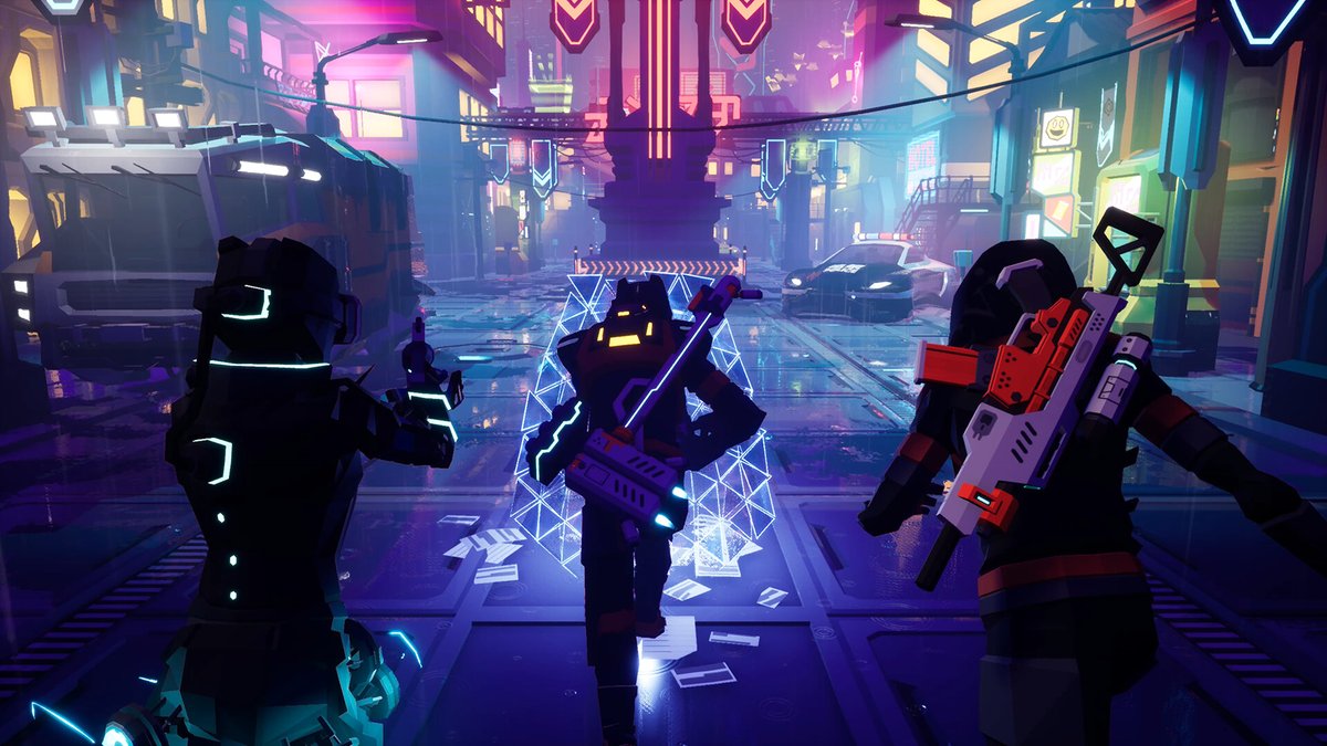 Come join the team as we stream a run of our cyberpunk roguelite shooter, ArcRunner, which is out today on Steam! steamcommunity.com/broadcast/watc…… #cyberpunk #indiedev #synthwave #UnrealEngine #UE4 #IndieGameDev #indiegame #roguelite #Neon #PS5 #Xbox📷 #madewithunreal