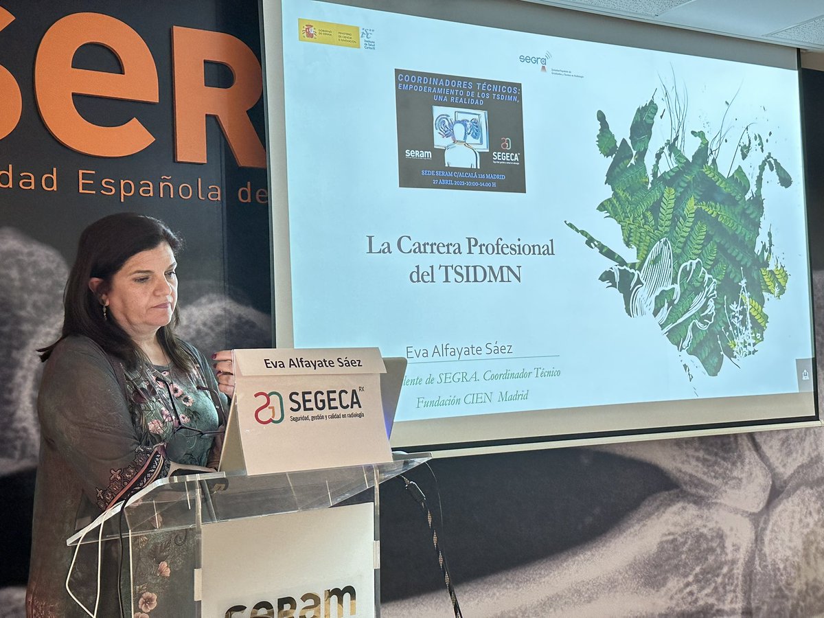 La carrera profesional del TSDIMN, por Eva Alfayate Sáez, presidenta de @segraRadiologia 

<a href="/SEGECA2021/">SEGECA</a> <a href="/SERAM_RX/">SERAM - Sociedad Española de Radiología Médica</a> <a href="/ACTEDI/">ACTEDI</a>