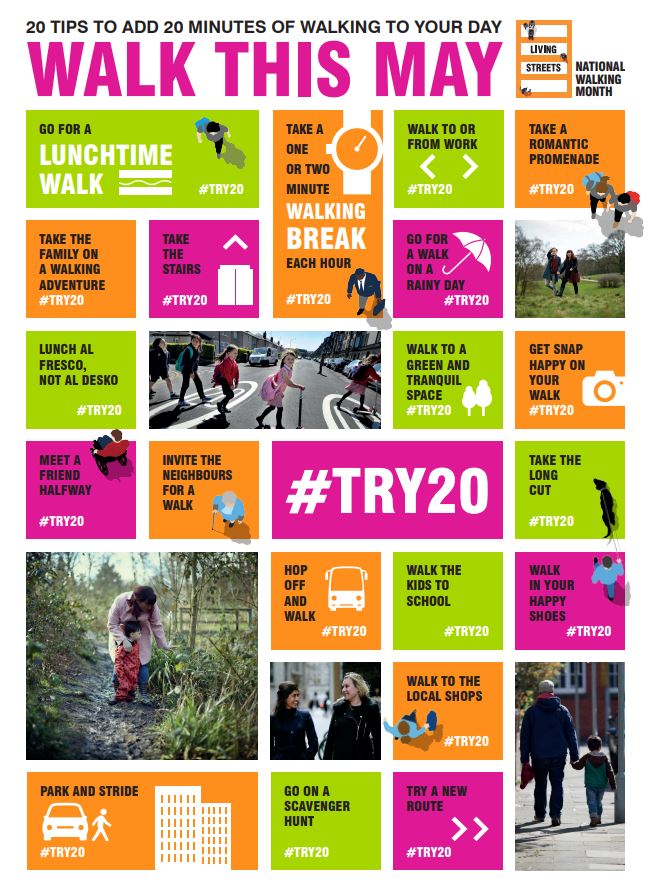We're supporting National Walking Month in May by encouraging all our customers and colleagues to get their steps in and enjoy some sunshine. Visit lnkd.in/eXin5KbQ for inspiration, and share your #WALKTHISMAY #TRY20 #NationalWalkingMonth