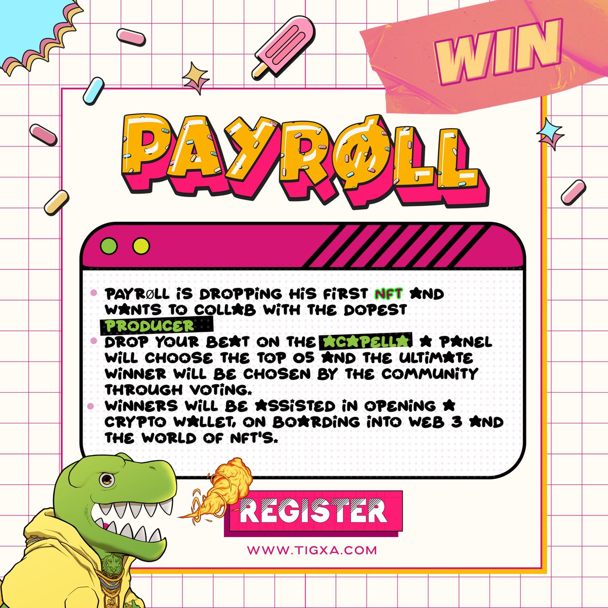 _BenCaesar's tweet photo. More info on the competition: But first, meet PAYRØLL - he needs a beat. 
If you got heat or know someone who does pls tag them. 

There’s a 2TB SSD for the wins and an NFT collab. 
Download https://t.co/JewWql5Y4F 
.
#beatchallenge #payrøll #dropyourbeat #musicproducers https://t.co/V2onph71xI