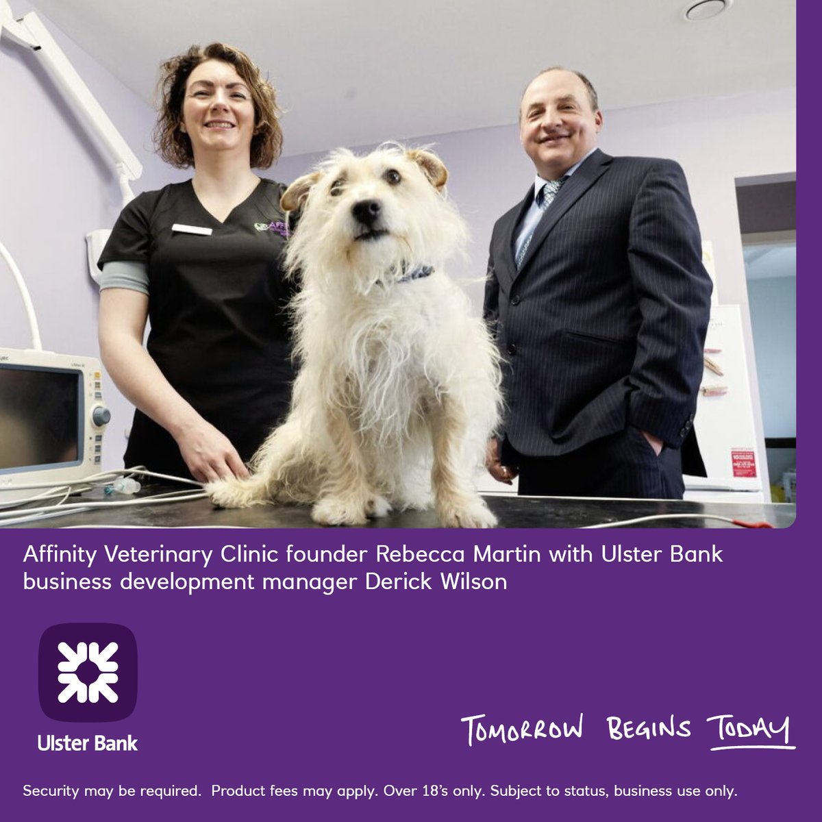 Moira-based veterinary practice, Affinity Veterinary Clinic, recently opened its doors with business start-up support from Ulster Bank. newsletter.co.uk/business/new-m…