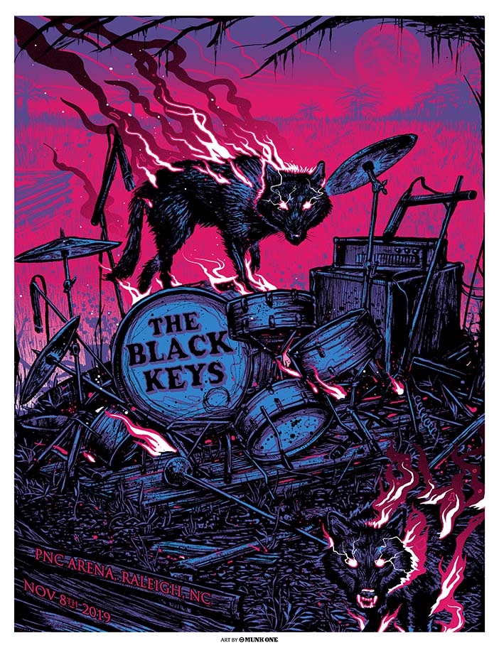 RockArtDaily's tweet photo. Black Keys @theblackkeys 11-08-2019 Raleigh NC Art by Munk One @Munk_One #MunkOne #BlackKeys
Buy on eBay https://t.co/MOss7r0Ibu https://t.co/dr6ntY3CL2