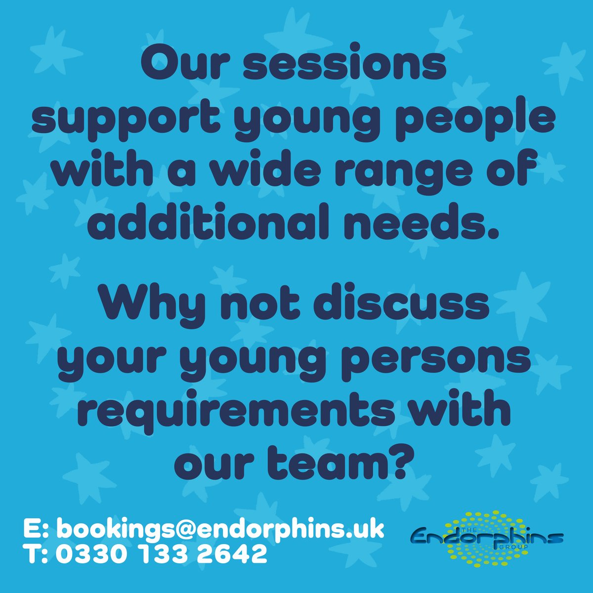 EnergisebyEG's tweet photo. Endorphins sessions provide inclusive, engaging activities for young people with #SEND! We listen to our group members’ interests &amp; create fun activities for everyone!

Learn more or register via https://t.co/gCX157kvOk or contact our friendly team. https://t.co/VvX9Ilye3x