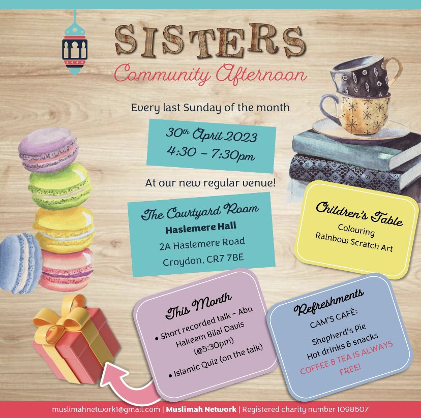 MuslimahNet_'s tweet photo. This Sunday - come with your notebooks ready, akhawaat! https://t.co/zWBSdsEVLX