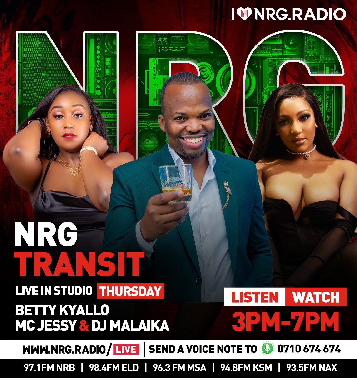 NRG Radio on Twitter: "Taking over the Transit show😎 It going down🔥🔥  Tune in to catch the littest and baddest radio crew in town🙌🏾🙌🏾  @jessythemc @djmalaika @bettymuteikyallo #NRGSexy5 #NRGTurn5  https://t.co/36YfvNw2zL" / Twitter