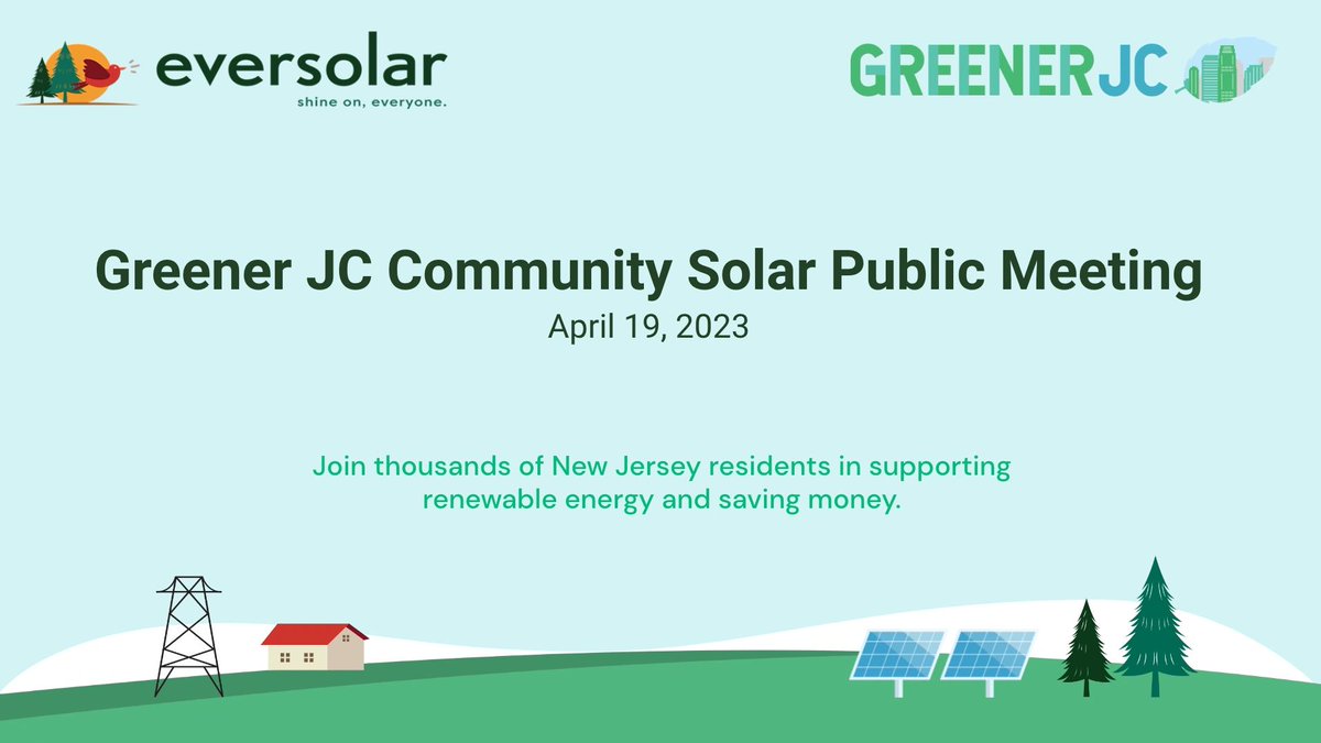 ICYMI - Check out the recording from our past meeting to learn how you can join community solar and catch up with Greener JC!

youtube.com/watch?v=XBvhoB…