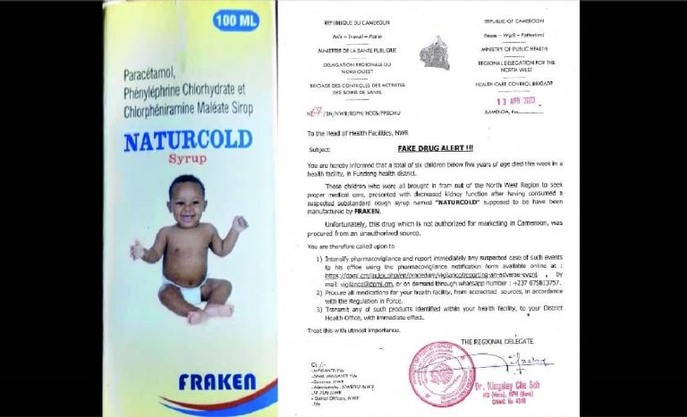 NafdacAgency's tweet image. Public Alert No. 013/2023.
Alert on killer Cough Syrup manufactured by Fraken in Cameroon.
#NafdacALERTS

bit.ly/3NiwiW9