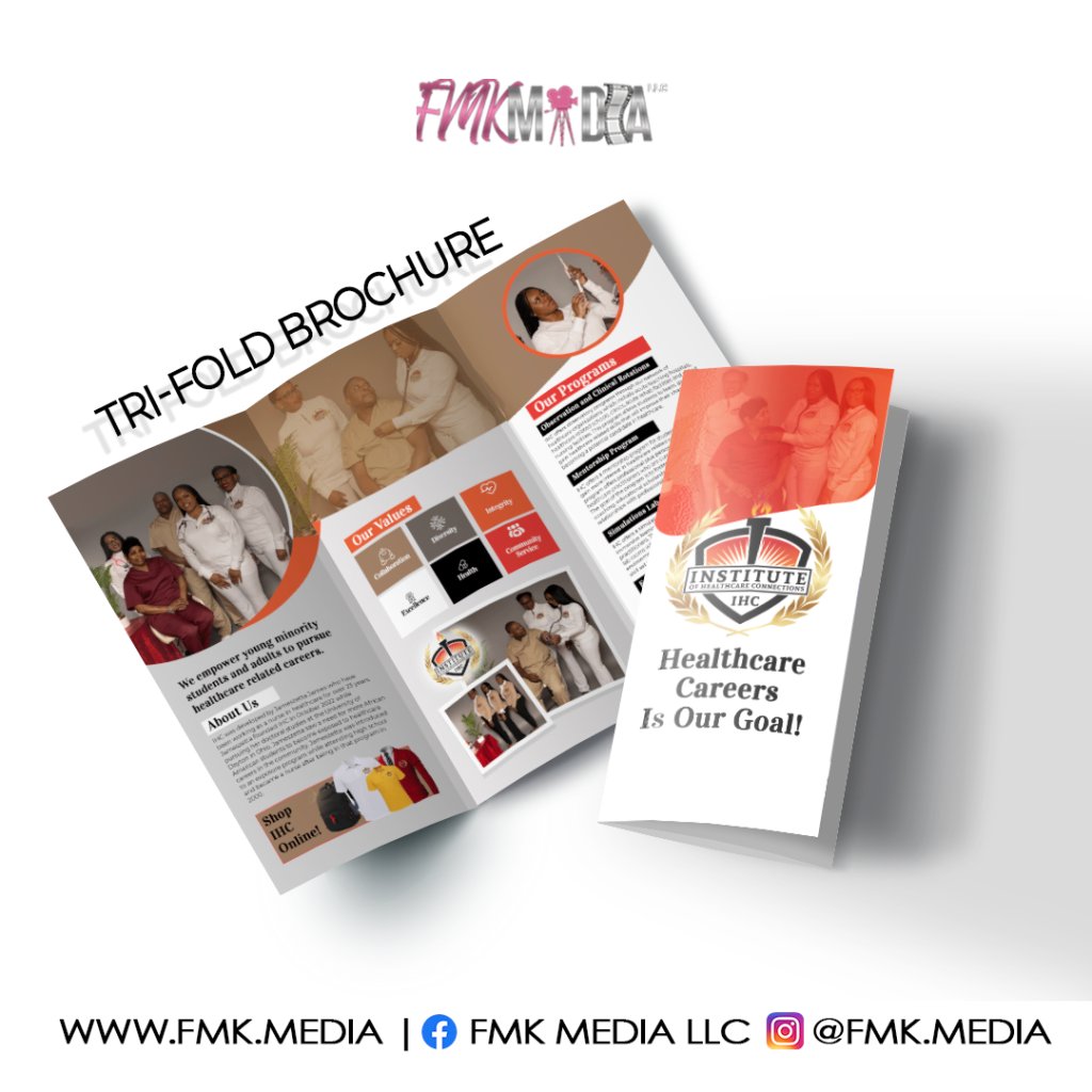fmkmedia's tweet image. Tri-fold Brochure Design for Institute of Healthcare Careers, founded by Jameszetta. Thank you Jameszetta! 

Learn more about our brochures here: fmk.media/brochures/ or email Felice@fmk.media to get started on your design.

 #trifoldbrochure #trifolddesign